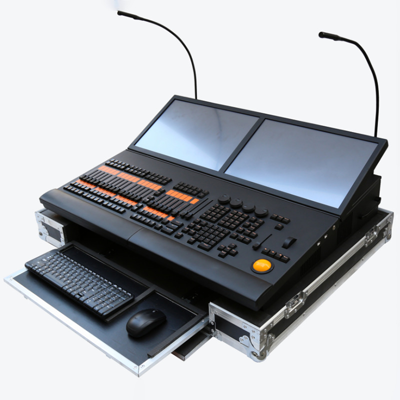 YC-K006 dual screen black whirlwind control console